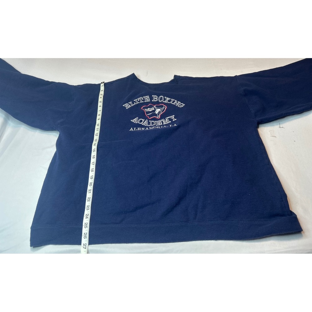 Elite Boxing Academy Alexandria LA Navy Blue Crewneck Sweatshirt Mens XL